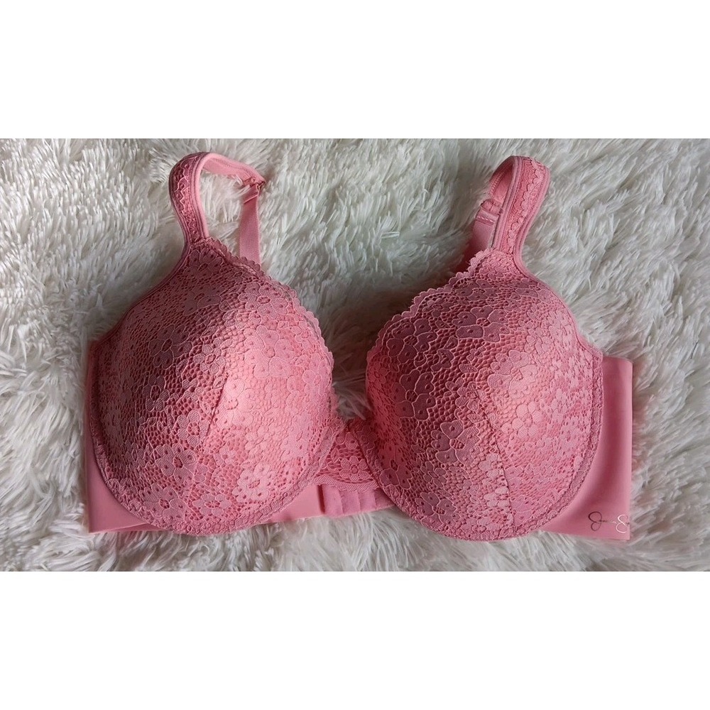 Jessica Simpson‎  Women's Full Figure Bra Underwire Padded Pink Size  40D